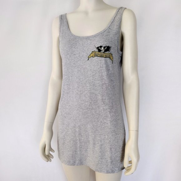 Bella Heather Gray Captain Hook Pinup Soft Lightweight Long Tank - Picture 5 of 10